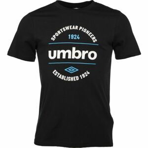 Umbro CIRCULAR GRAPHIC TEE Pánské triko, černá, velikost M