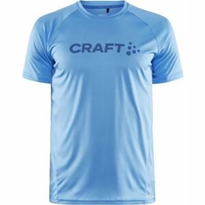Craft CORE ESSENCE LOGO TEE M Pánské funkční triko, modrá, velikost S