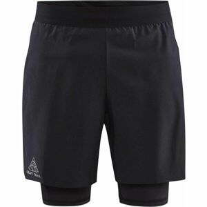 Craft PRO TRAIL 2IN1 SHORTS M Pánské běžecké šortky, černá, velikost L