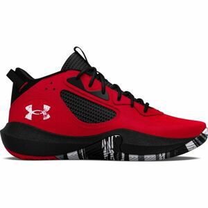 Under Armour LOCKDOWN 6 Pánská basketbalová obuv, červená, velikost 45.5