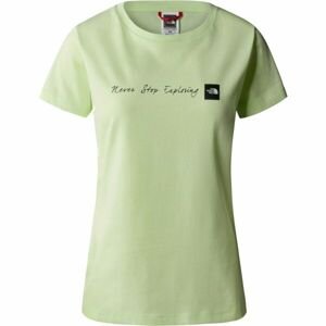 The North Face W S/S NEVERSTOPEXPLORING TEE Dámské triko, světle zelená, velikost L