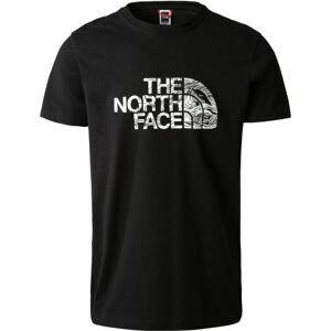 The North Face M S/S WOODCUT DOME TEE Pánské triko, černá, velikost XL