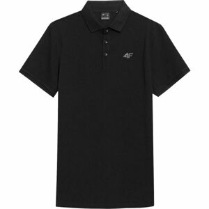 4F MEN´S POLO SHIRT Pánské polo triko, černá, veľkosť L