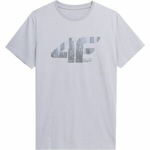 4F MEN´S T-SHIRT Pánské triko, šedá, veľkosť S