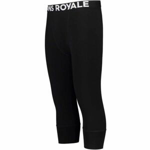 MONS ROYALE CASCADE MERINO FLEX 200 3/4 LEGGING Pánské funkční 3/4 spodky z merino vlny, černá, veľkosť L