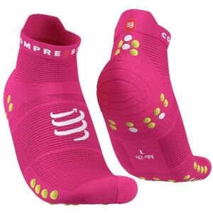 Compressport PRO RACING SOCKS V4.0 RUN Běžecké ponožky, růžová, velikost T2