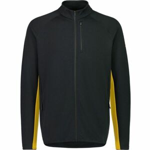 MONS ROYALE APPROACH MERINO SHIFT FLEECE JACKET Pánská technická mikina z merino vlny, černá, veľkosť XL