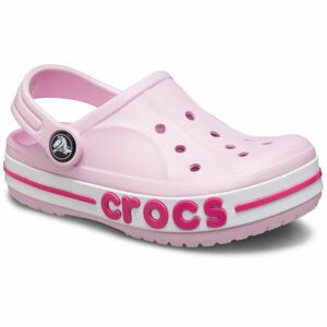 Crocs BAYABAND CLOG K Dětské pantofle, růžová, velikost 28/29