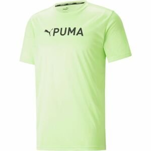 Puma FIT LOGO TEE - CF GRAPHIC Pánské sportovní triko, žlutá, velikost S
