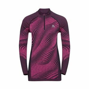 Odlo BL TOP HALF ZIP BLACKCOMB ECO W Dámské funkční triko, růžová, velikost M