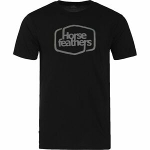 Horsefeathers ROOTER TECH T-SHIRT Pánské tričko, černá, velikost XXL