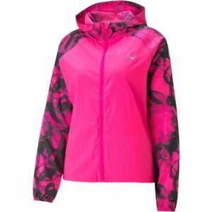 Puma RUN AOP FAVORITE WOVEN JACKET Dámská bunda, růžová, velikost S