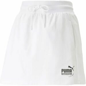 Puma SUMMER SPLASH SWEAT SKIRT 5 Dámská sukně, bílá, velikost M