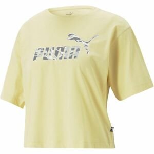 Puma SUMMER SPLASH GRAPHIC TEE Dámské basketbalové triko, žlutá, velikost S