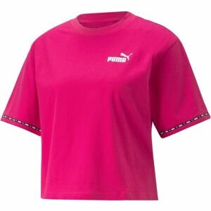 Puma POWER TAPE TEE Dámské triko, růžová, velikost XL