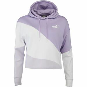 Puma POWER CAT HOODIE TR Dámská mikina, fialová, velikost M