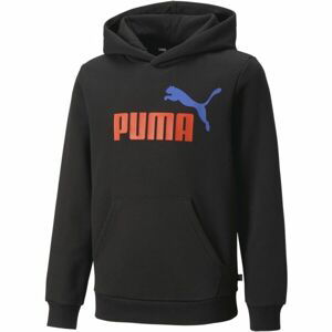 Puma ESSENTIALS + BIG LOGO HOODIE Chlapecká mikina, černá, veľkosť 152