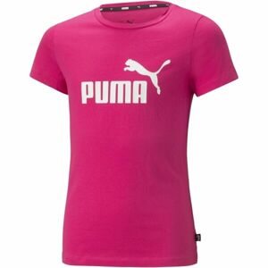 Puma ESS LOGO TEE G Dívčí triko, růžová, velikost 116