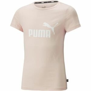 Puma ESS LOGO TEE G Dívčí triko, růžová, velikost 152