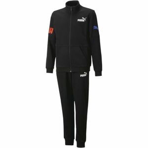 Puma POWER SWEAT SUIT TR CL Chlapecká tepláková souprava, černá, velikost 140