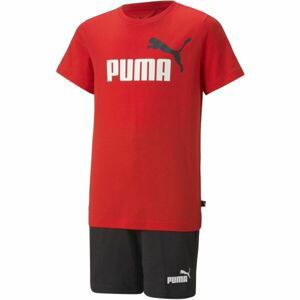 Puma SHORT JERSEY SET B Dětská tepláková souprava, červená, velikost 128