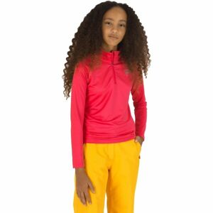 Rossignol GIRL 1/2 ZIP WARM STRETCH Juniorský rolák, růžová, velikost 10