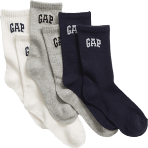 GAP ARCH 3PK Dětské vysoké ponožky, mix, veľkosť L