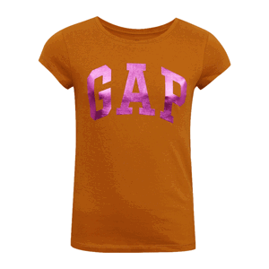GAP V-HS SS VALUE LOGO TEE Dívčí tričko, oranžová, velikost M