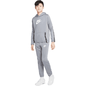 Nike NSW TRACKSUIT POLY BACK Chlapecká tepláková souprava, šedá, velikost XL