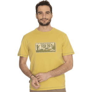 BUSHMAN DONATO Pánské tričko, žlutá, velikost XL
