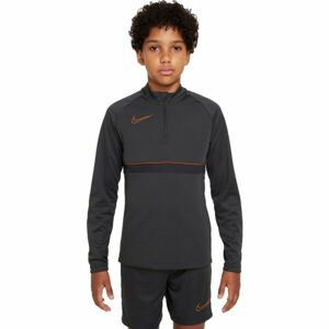 Nike DRI-FIT ACADEMY B Chlapecké fotbalové tričko, tmavě šedá, velikost S