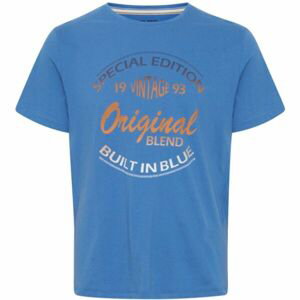 BLEND REGULAR FIT Pánské tričko, modrá, veľkosť XL