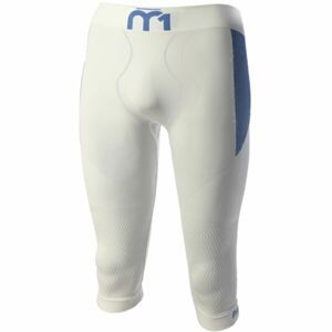 Mico 3/4 TIGHT PANTS M1 SKINTECH Pánské 3/4 termo kalhoty, bílá, velikost iii