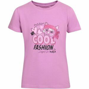 NAX GORETO Dívčí tričko, růžová, velikost 104/110