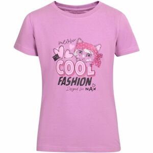NAX GORETO Dívčí tričko, růžová, velikost 128-134