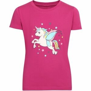 NAX GORETO Dívčí tričko, růžová, veľkosť 140-146