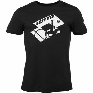 Lotto TEE SOCCER CLUB Pánské tričko, černá, velikost 3XL