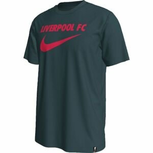 Nike LFC M NK SWOOSH TEE Pánské tričko, tmavě zelená, velikost XXL