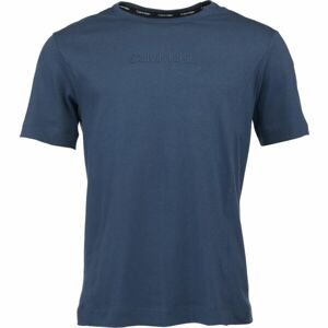 Calvin Klein ESSENTIALS PW S/S Pánské tričko, tmavě modrá, velikost S