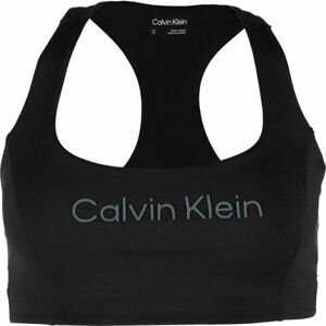 Calvin Klein ESSENTIALS PW MEDIUM SUPPORT SPORTS BRA Dámská sportovní podprsenka, černá, velikost L