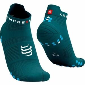 Compressport PRO RACING SOCKS V4.0 RUN Běžecké ponožky, tmavě zelená, velikost T1