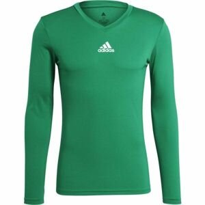 adidas TEAM BASE TEE Pánské fotbalové triko, zelená, velikost S
