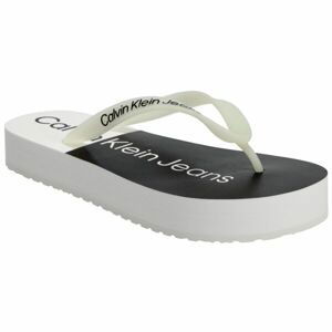 Calvin Klein BEACH SANDAL FLATFORM Dámské žabky, bílá, velikost 36