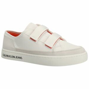 Calvin Klein CLASSIC CUPSOLE VELCRO SOFTNY Pánská volnočasová obuv, bílá, velikost 44