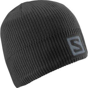 Salomon LOGO BEANIE Zimní čepice, černá, velikost os