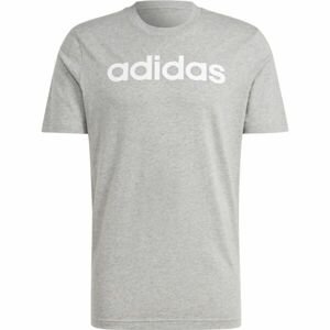 adidas LINEAR TEE Pánské tričko, šedá, velikost