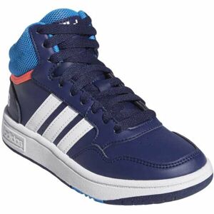 adidas HOOPS 3.0 MID K Dětské tenisky, tmavě modrá, velikost 39 1/3