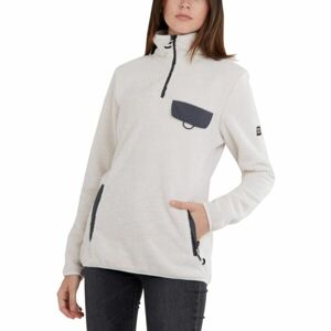 FUNDANGO VINONA FLEECE PULLOVER Dámská mikina, bílá, veľkosť M