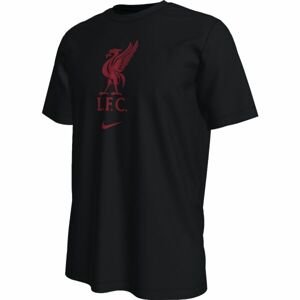 Nike LFC M NK CREST SS TEE Pánské tričko, černá, velikost M