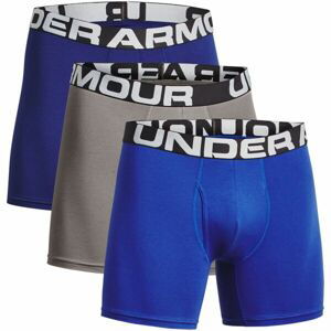 Under Armour UA CHARGED COTTON 6IN 3 PACK Pánské boxerky, modrá, velikost XXL